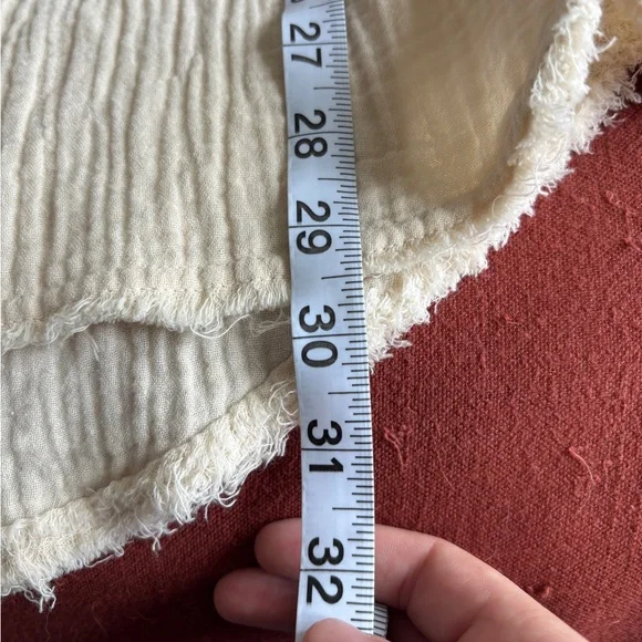 Aerie Casual Oversized Cotton Muslin Button Up/Bathing Suit Cover - Picture 5 of 5